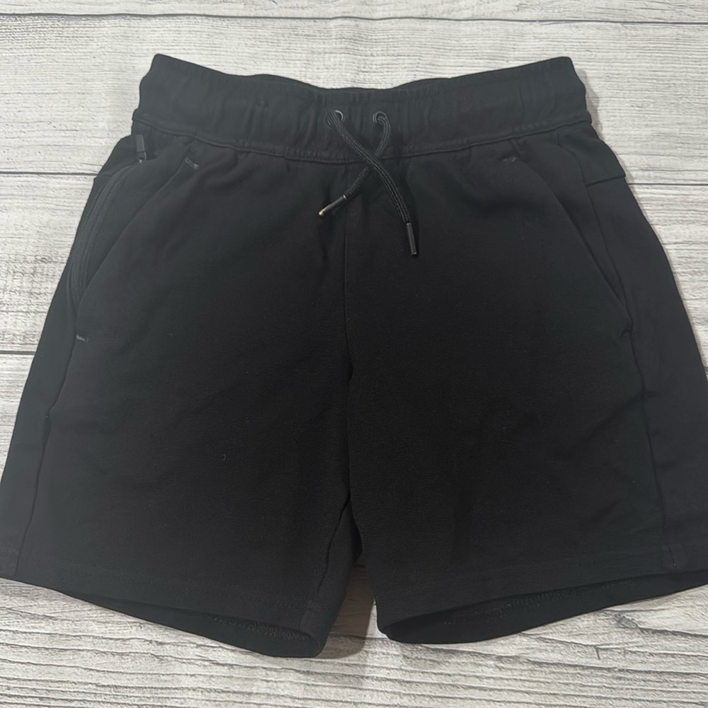 Members Mark Black Relaxed Fit Elastic Waist Luxe Shorts